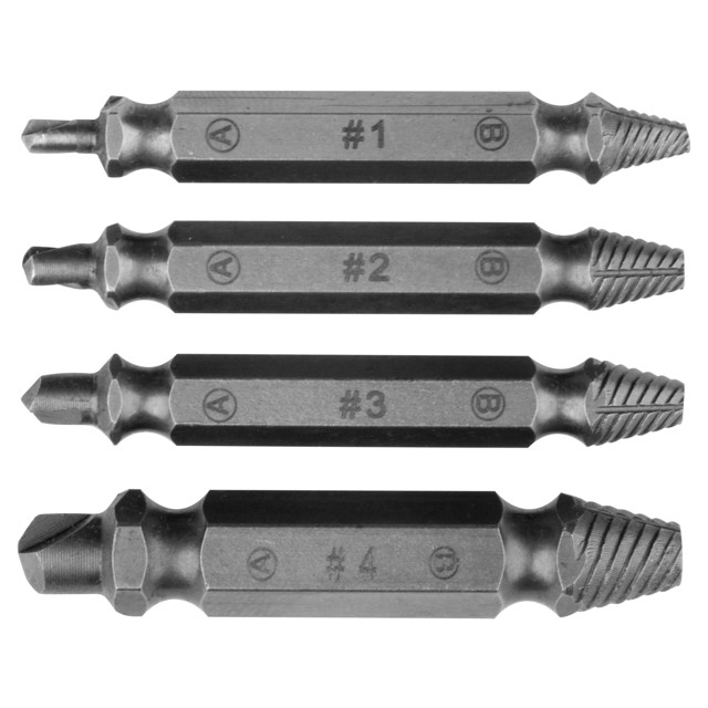 набор экстракторов FIT двусторонние сталь S2 4шт