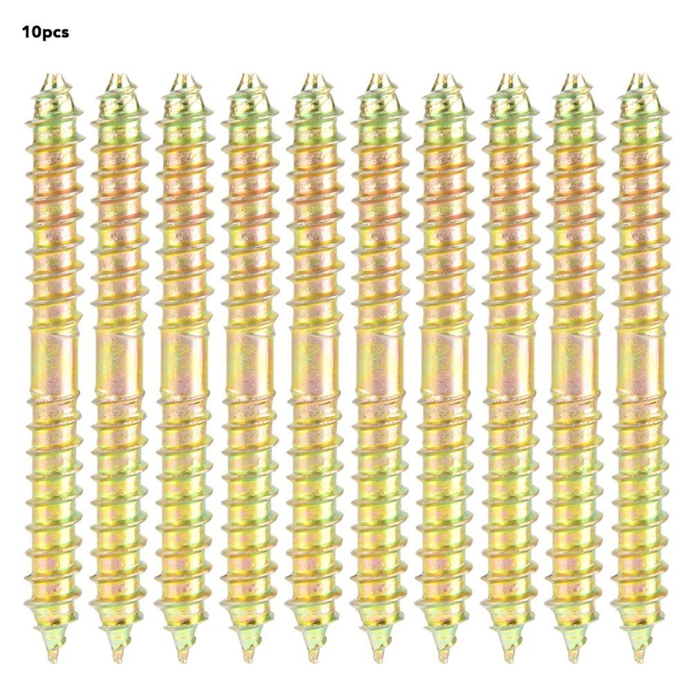6x60мм Двусторонние винты Двусторонние Деревообрабатывающие Дюбельные винты Ассортимент дюбельных винтов
